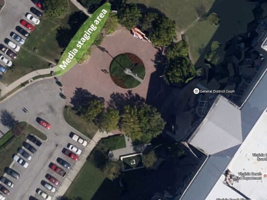 Google Map of Media Staging Area