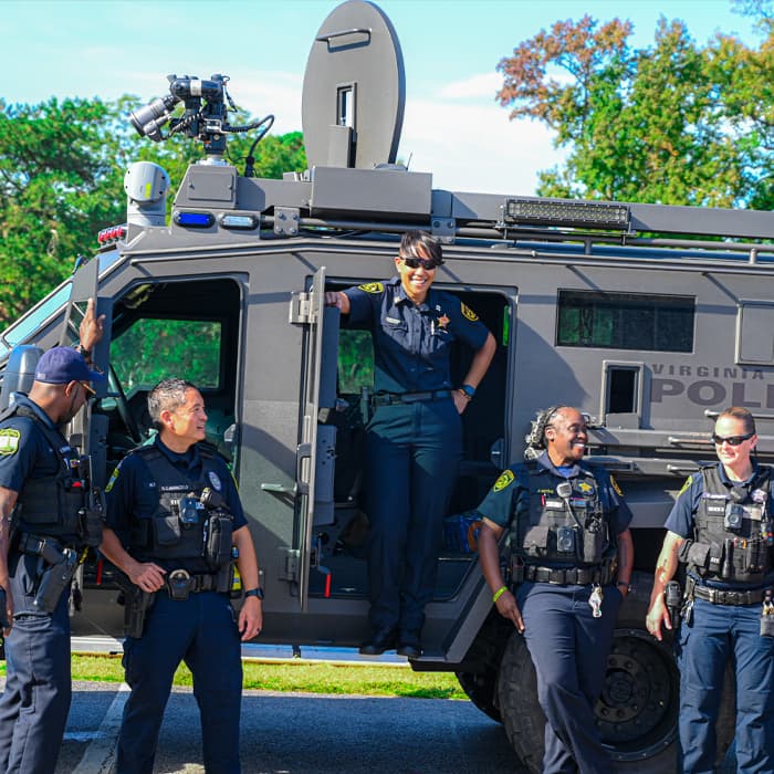 Mobile Command Center with Deputy Sheriffs
