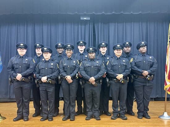 Officers of the 56th Basic Academy Class graduation